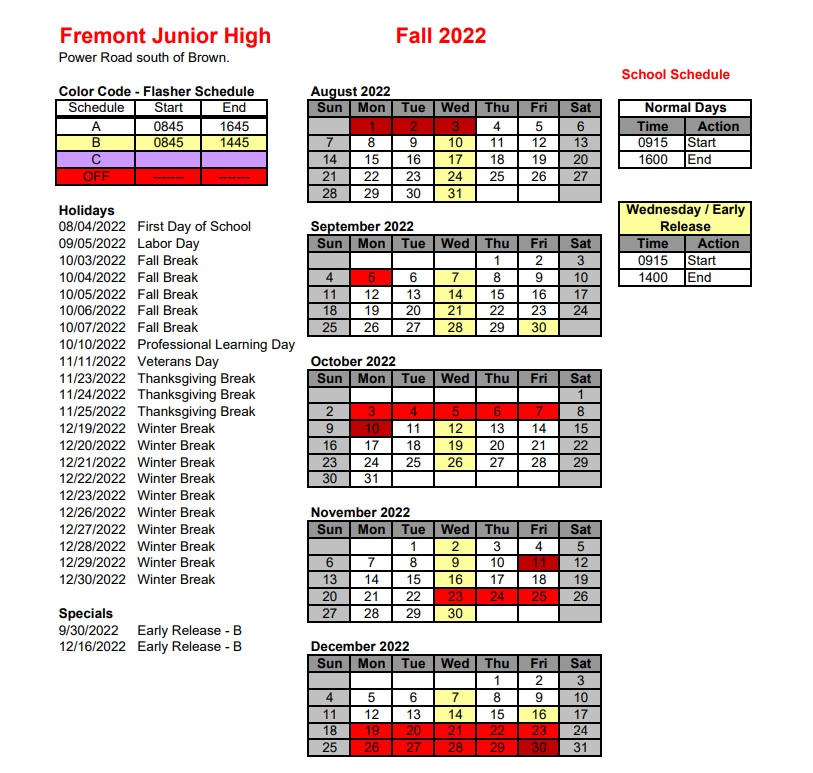 Fremont Jr High School Zone Camera