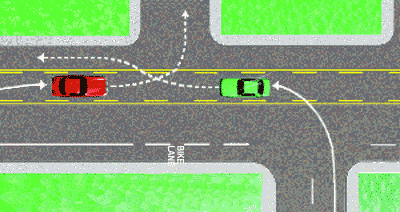 Defensive Driving Rule #56: Don't Abuse the Two-Way Left Turn Lane