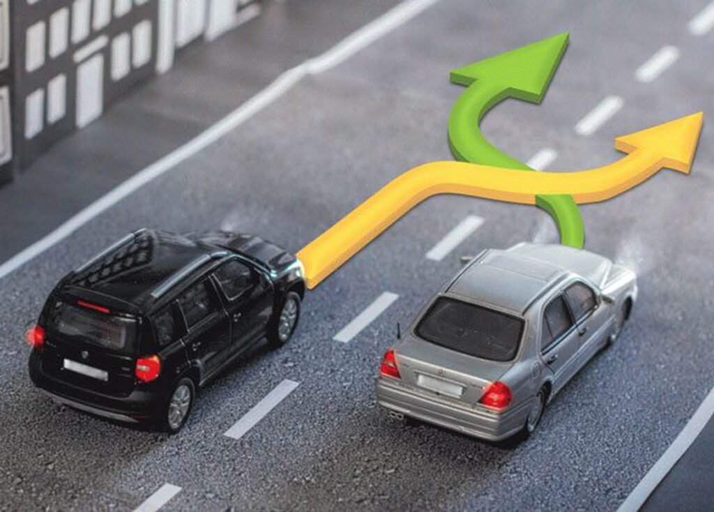 Defensive Driving Rule #55: Avoid Changing Lanes in Intersections