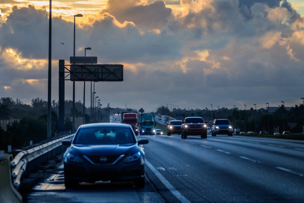 Never Stop on a Freeway!